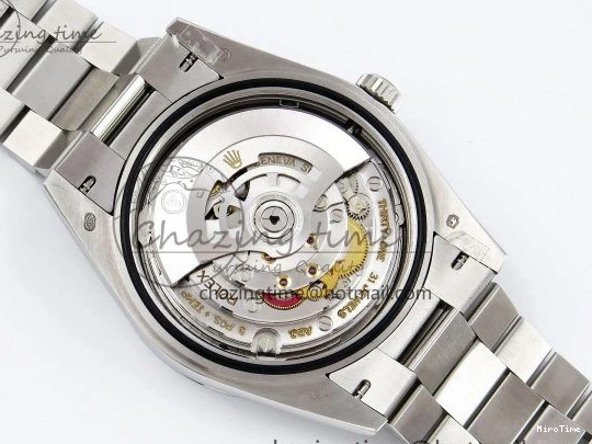 MiroTime 0418 SportInspired DayDate 40 SS JDF 904L Steel Gray Textured Stick Dial on President Bracelet VR3255 V3 (Gain Weight) 1437